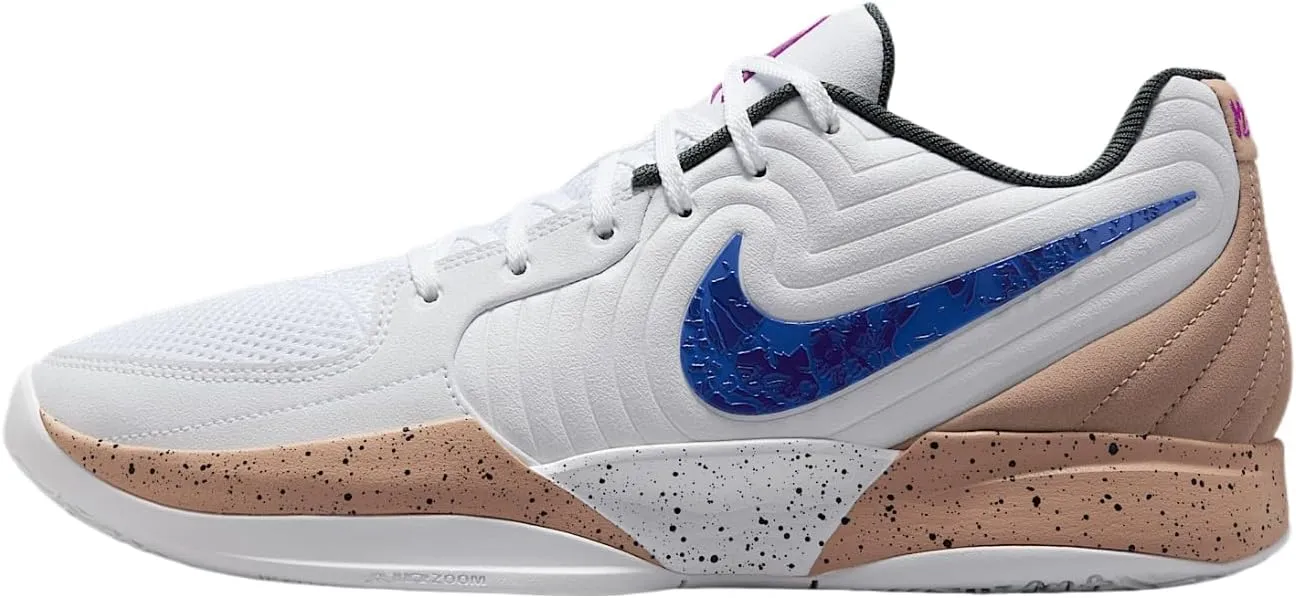 Nike Ja 2 Basketball Shoes (FD7328-101, White/Hemp/Vintage Green/Astronomy Blue)