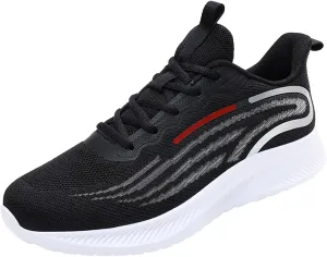Non Slip Work Sport Shoes for Men Breathable and Light Outdoor Comfy Walking Shoe Soft Flat Soled Elderly Shoes