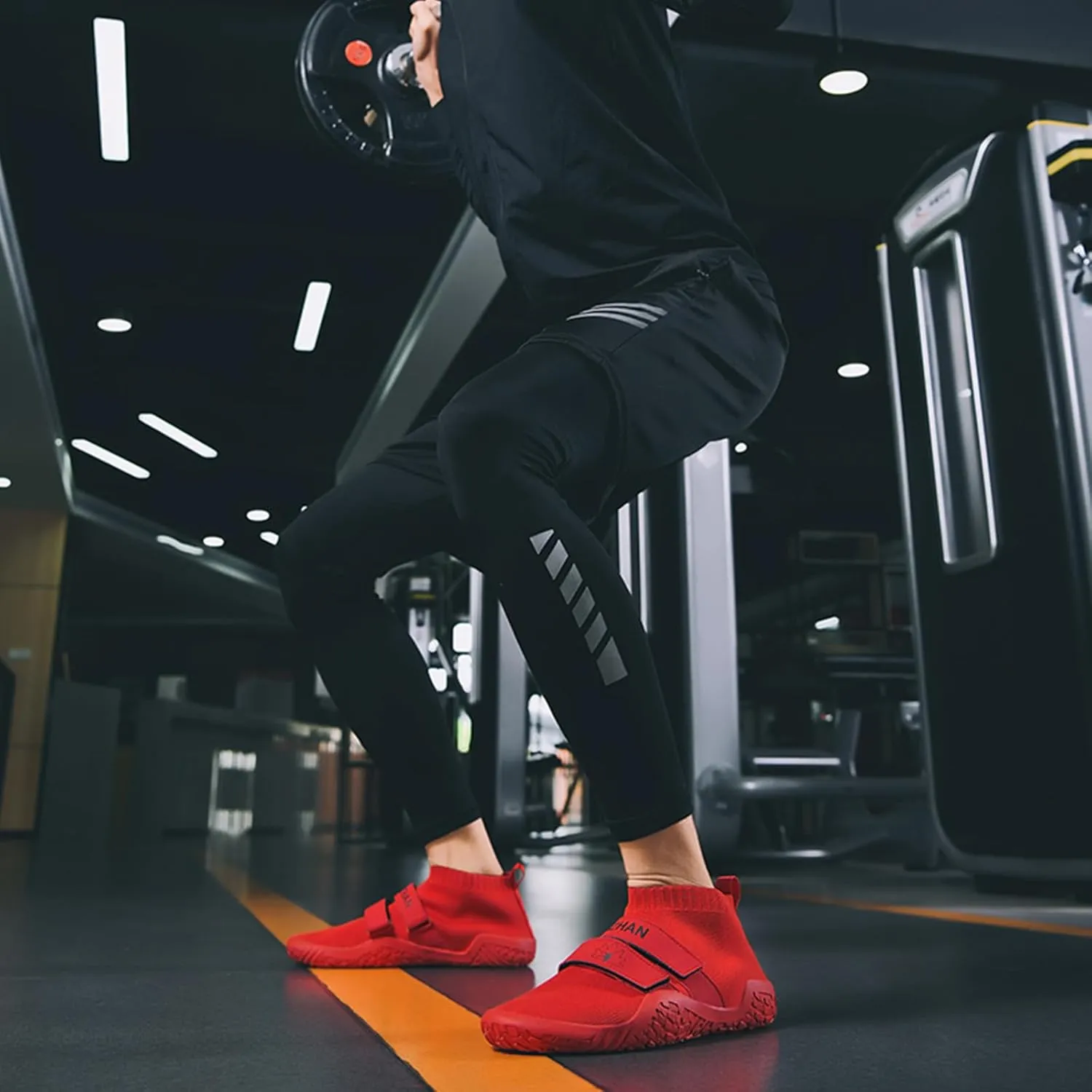 ONAIC Powerlifting Squat Shoes for Men's Women's Lightweight Comfortable Deadlifting Training Shoes Indoor Gym Fitness Cross-Trainer Sneaker