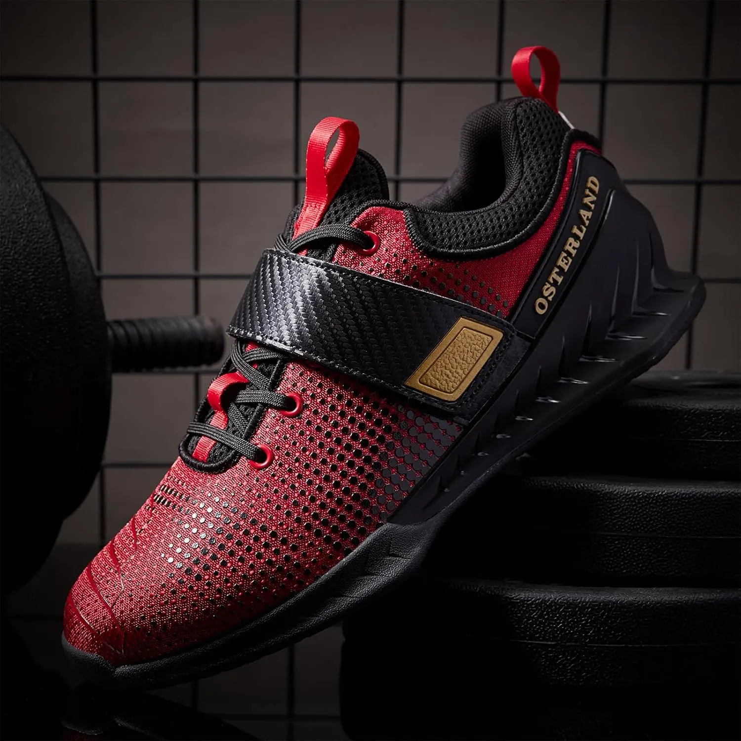Osterland Weightlifting Shoes: High-Performance Footwear for Gym and Powerlifting, Specifically Designed for Heavy Lifting, Deadlifting, Weight Training, and Squat Exercises for Both Men and Women