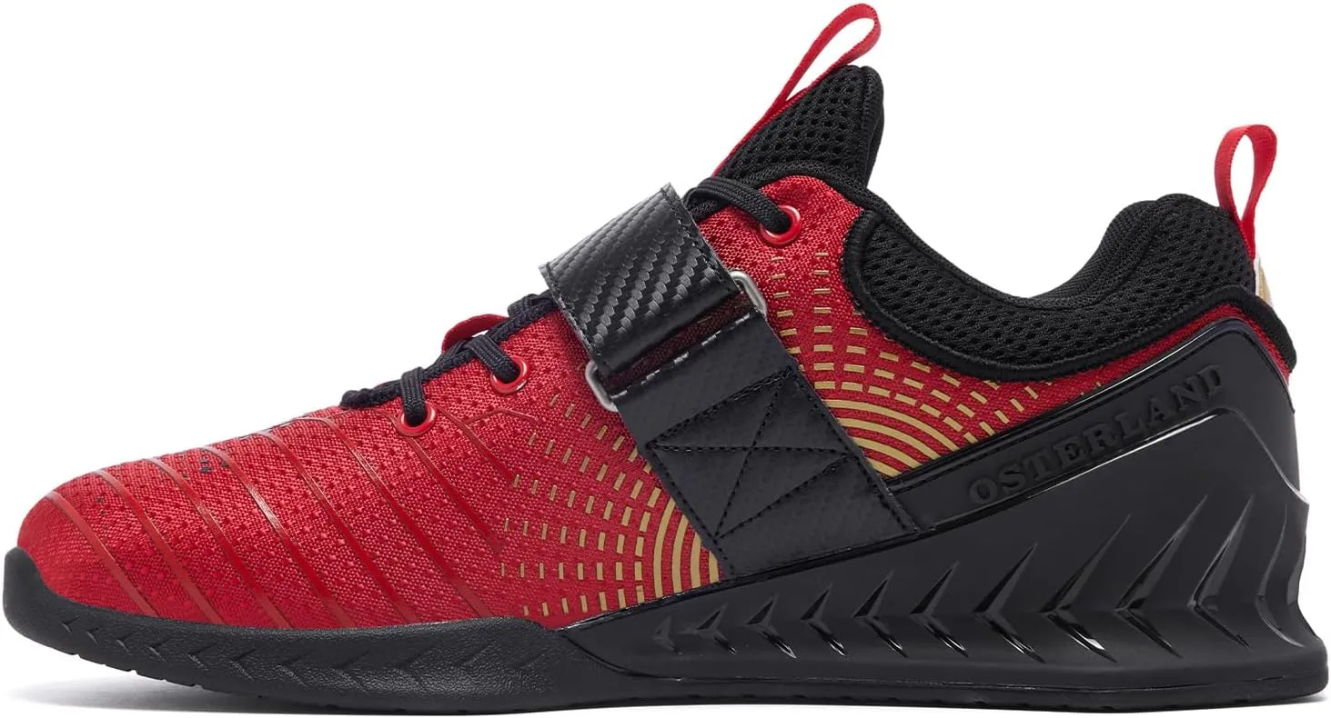 Osterland Weightlifting Shoes: High-Performance Footwear for Gym and Powerlifting, Specifically Designed for Heavy Lifting, Deadlifting, Weight Training, and Squat Exercises for Both Men and Women