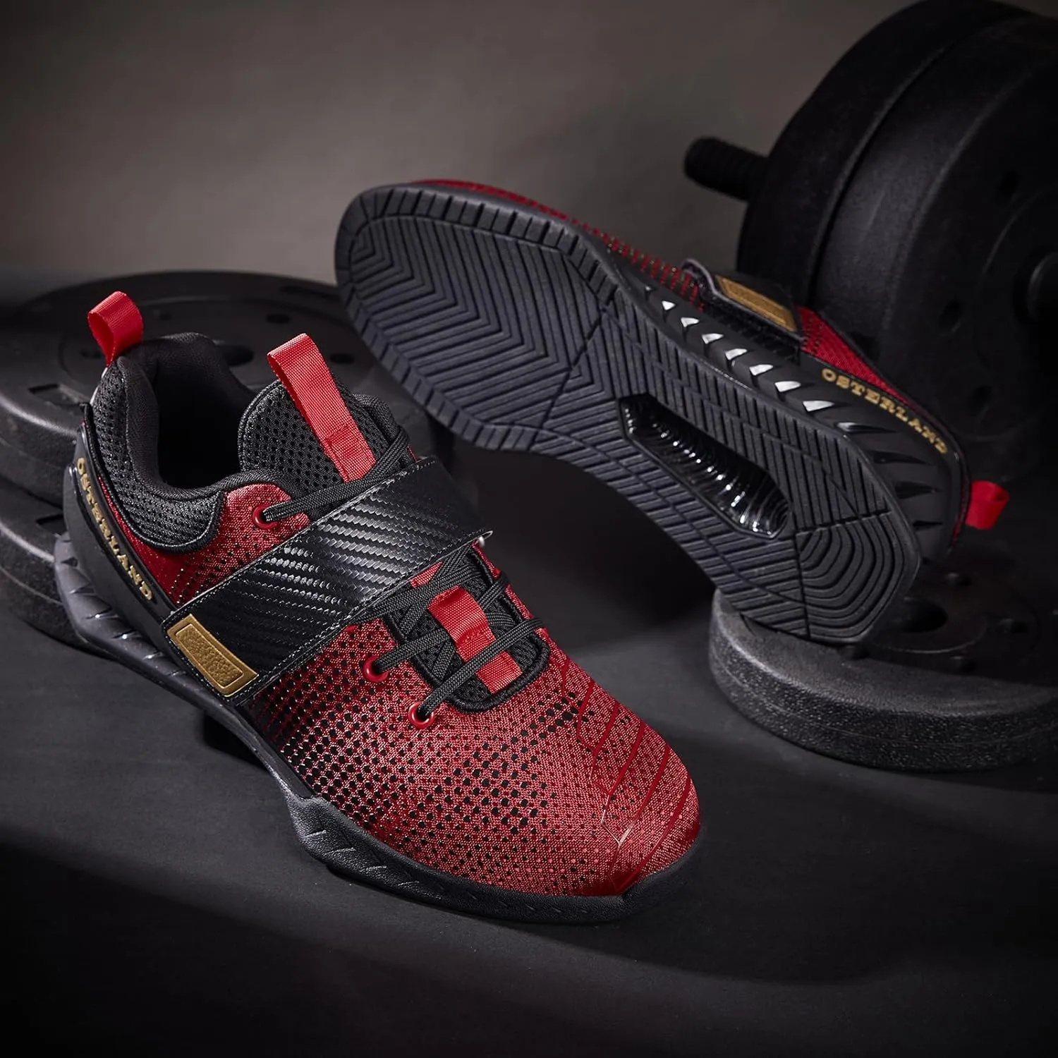 Osterland Weightlifting Shoes: High-Performance Footwear for Gym and Powerlifting, Specifically Designed for Heavy Lifting, Deadlifting, Weight Training, and Squat Exercises for Both Men and Women