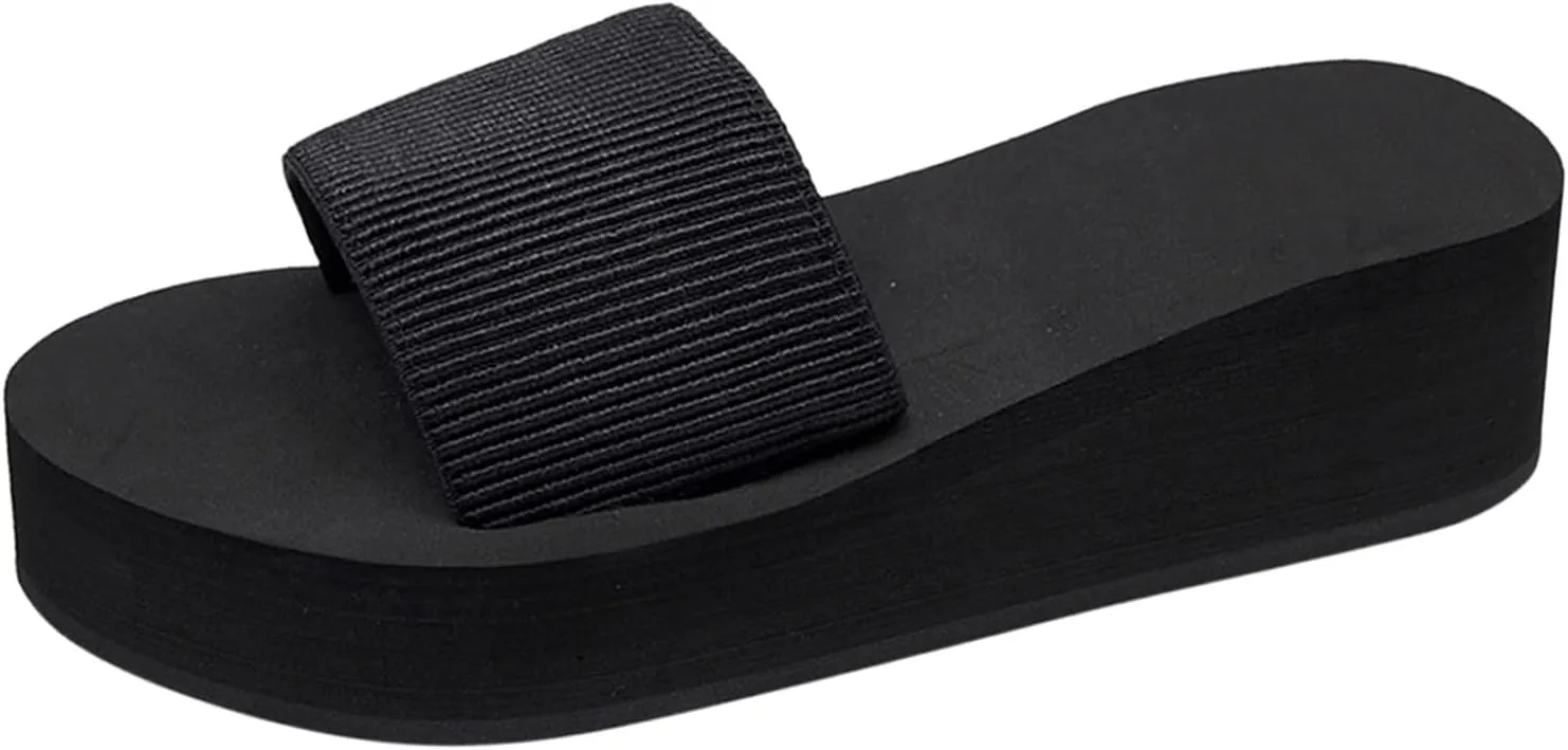 Platform Sandals for Women 2025 Women Wedge Sandals Cork Footbed Platform Slide with Adjustable Buckle Straps Comfortable Summer Beach Walking Shoes