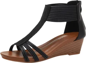 Platform Sandals Women Slip On Espadrille Wedges with Ankle Tie and Cork Sole for Casual Summer Outfit Pairing Orthopedic Sandal Beach Dressy Flip Flops for Wide Toe 2025 Spring