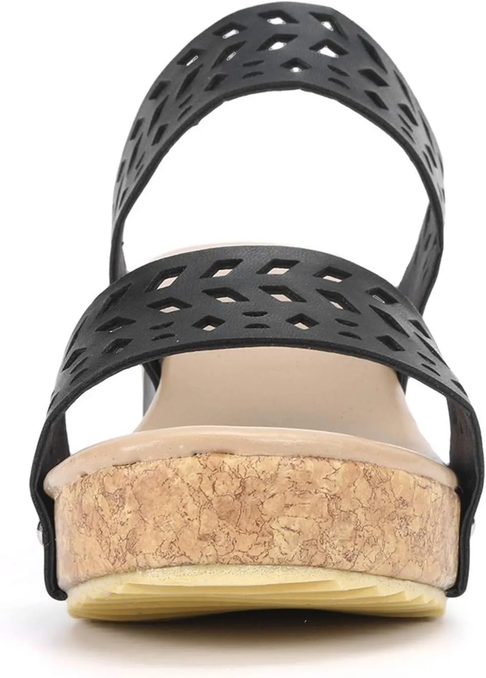 Platform Sandals Women Wedge Ankle Band Cork Platform Slip-Resistant Sole Casual Beach Walking Sandals 2025 Spring and Summer Vacation