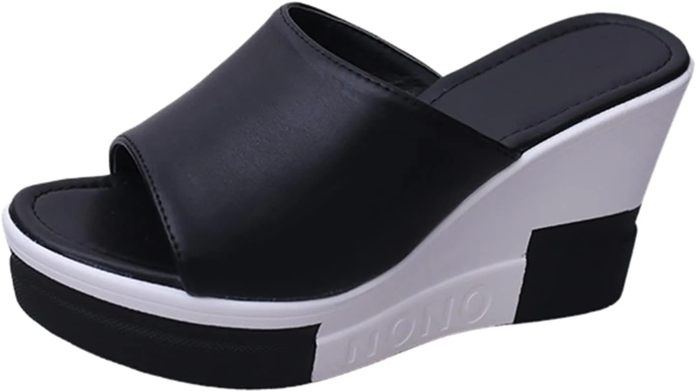Platform Sandals Women Wedge Cork Footbed Adjustable Crisscross Straps Lightweight Flatform Sandals Casual Walking Beach Outfits 2025 Spring and Summer Vacation
