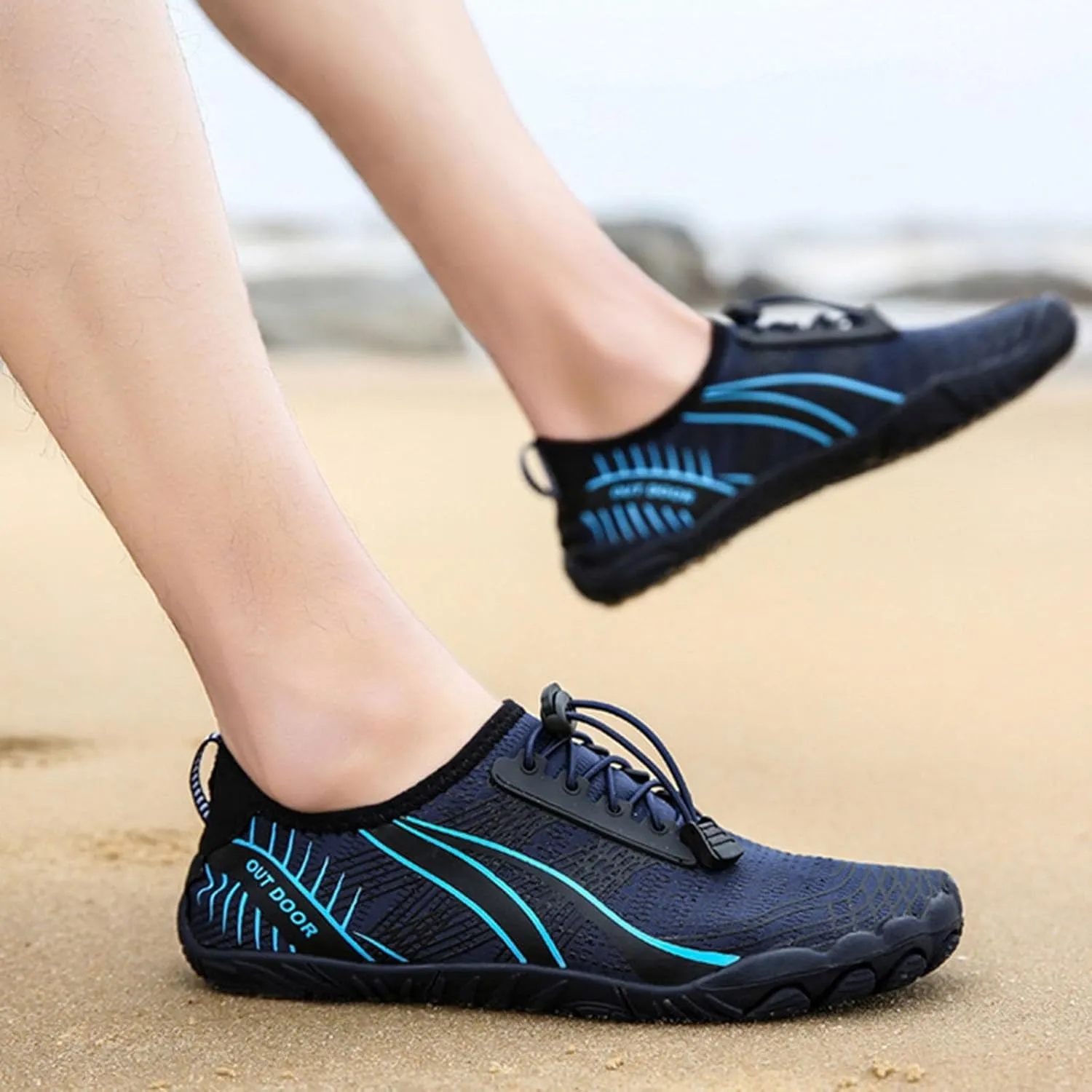 Quick Dry Water Shoes Women Men Barefoot Aqua Beach Swim Pool Surf Yoga Hiking Breathable Non Slip Lightweight Wide Toe Outdoor Sports