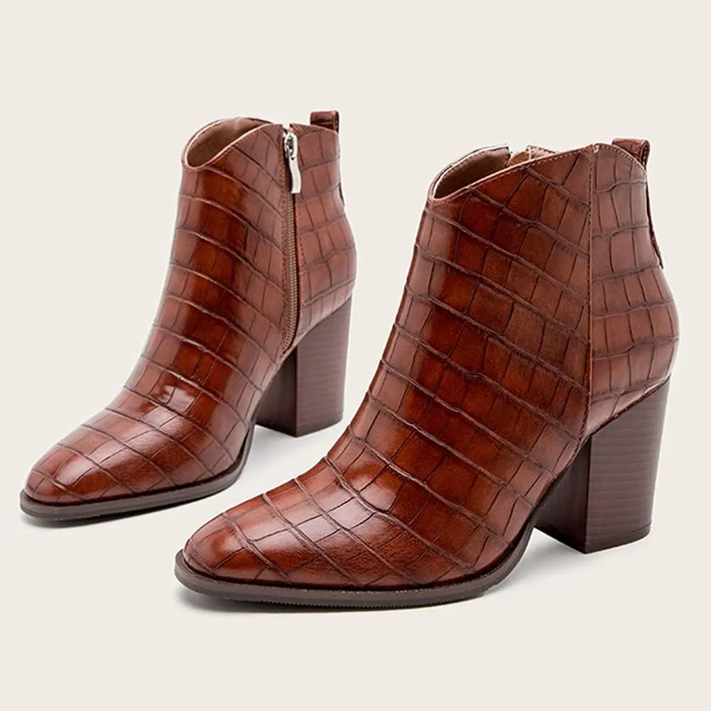 Roimaash Women Fashion Autumn Shoes Block Heels