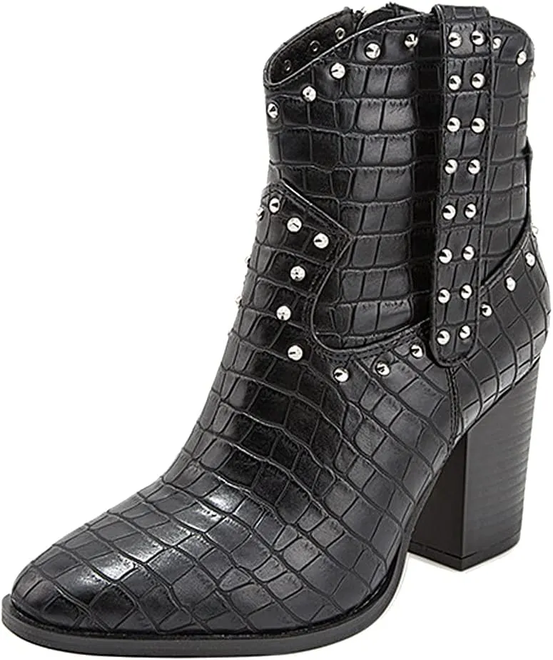 Roimaash Women Fashion Autumn Shoes Block Heels