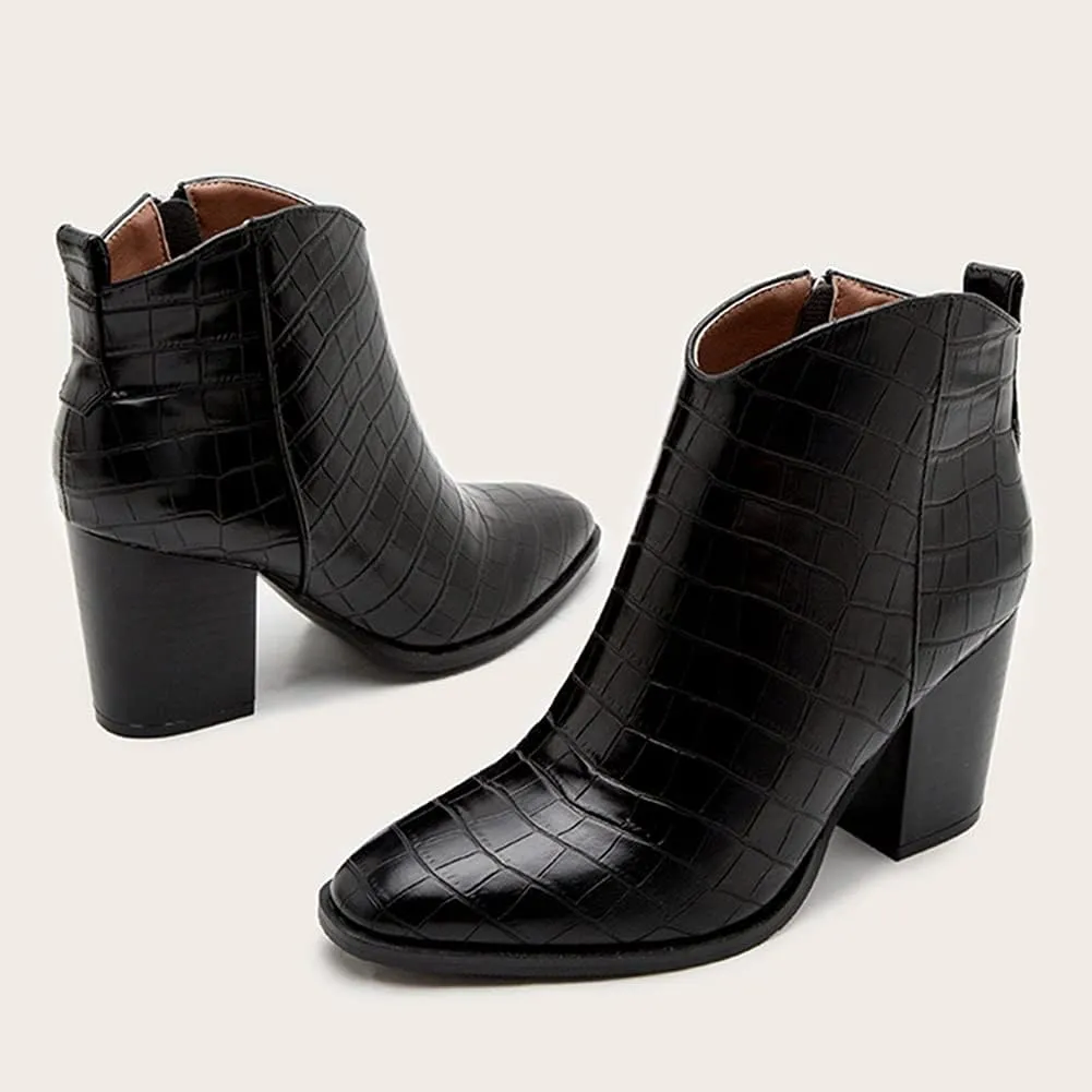 Roimaash Women Fashion Autumn Shoes Block Heels