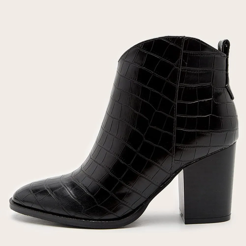 Roimaash Women Fashion Autumn Shoes Block Heels