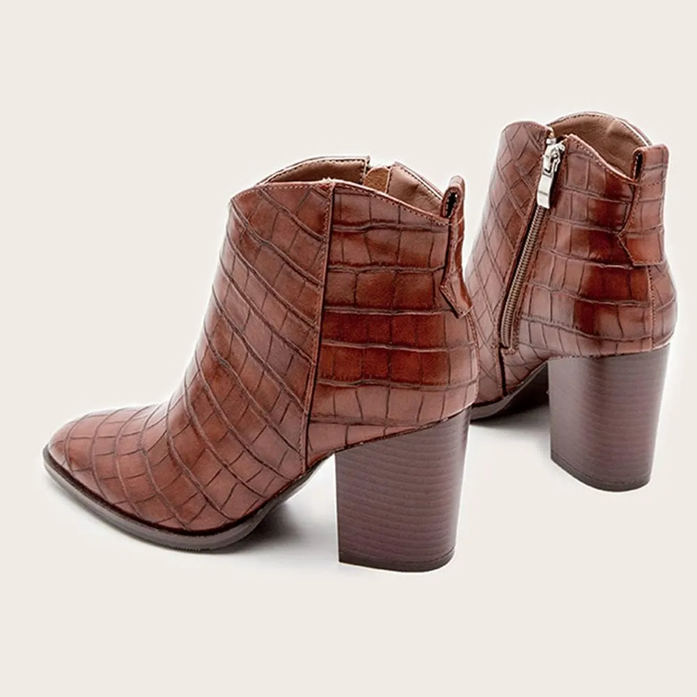 Roimaash Women Fashion Autumn Shoes Block Heels