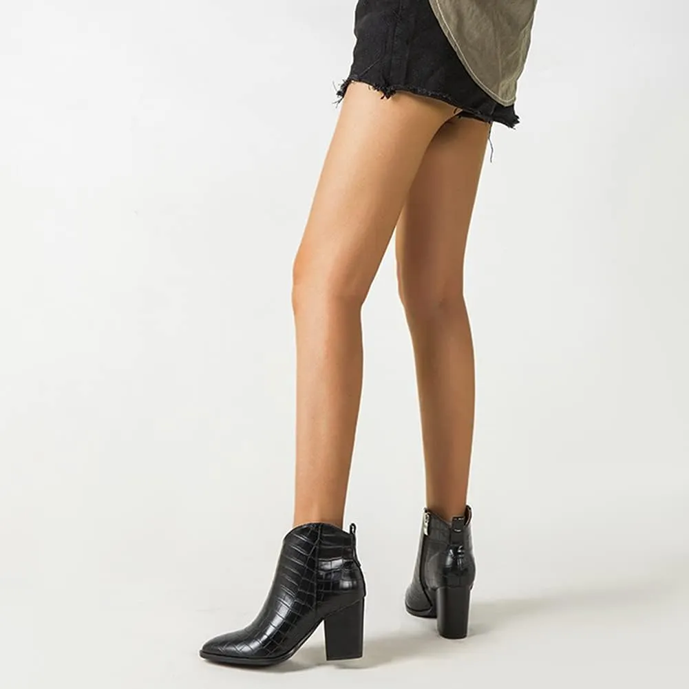 Roimaash Women Fashion Autumn Shoes Block Heels