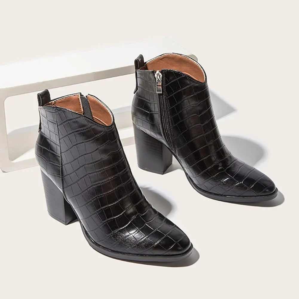 Roimaash Women Fashion Autumn Shoes Block Heels