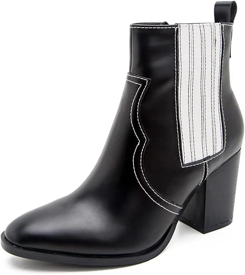 Roimaash Women Fashion Autumn Shoes Block Heels