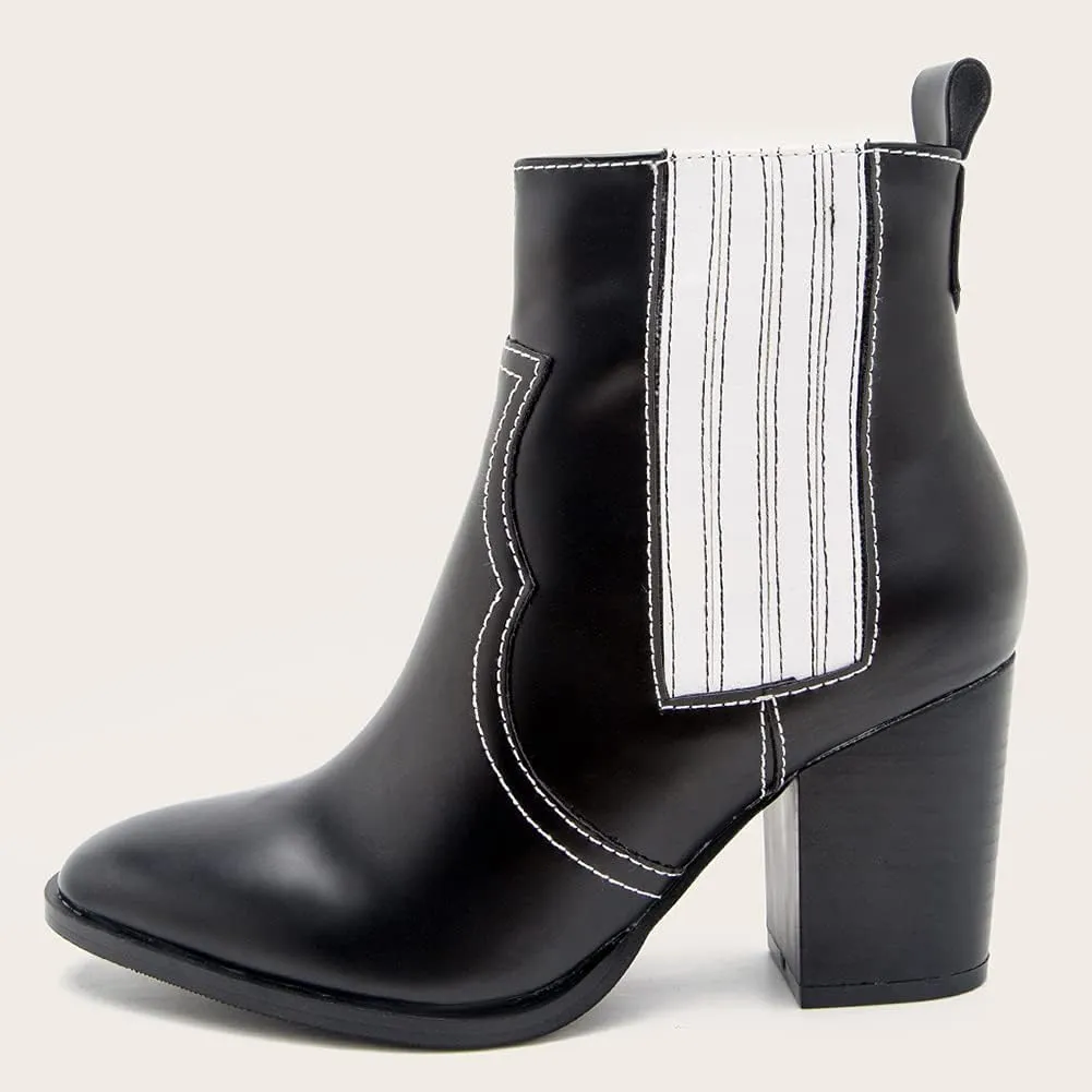 Roimaash Women Fashion Autumn Shoes Block Heels