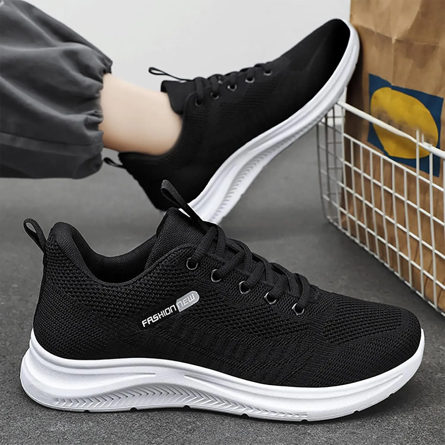 Running Shoes Men's Fall Foreign Trade Breathable Walking Comfortable Shoes Korean Casual Sneaker Boots for Men
