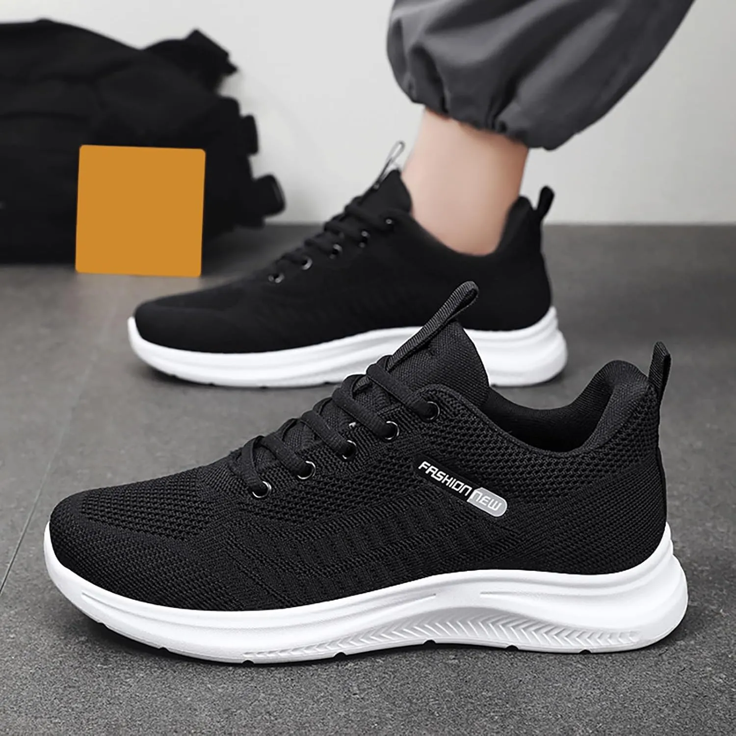 Running Shoes Men's Fall Foreign Trade Breathable Walking Comfortable Shoes Korean Casual Sneaker Boots for Men
