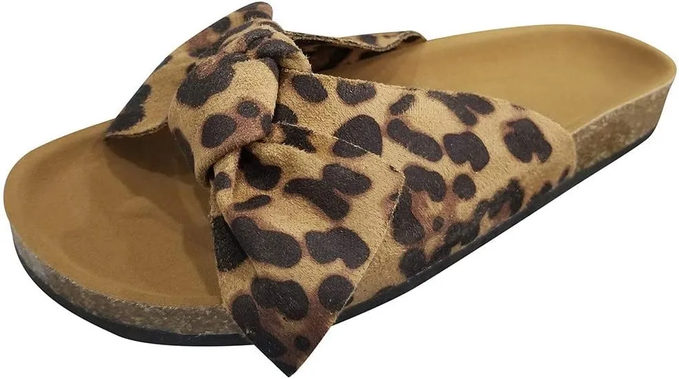 Sandals for Women Flat,Women's 2020 Bow Knot Comfy Platform Sandal Shoes Summer Beach Travel Fashion Slipper Flip Flops