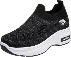 SBGMoSJ Wide Toe Box Casual Sneakers Women Zapatillas Ortopedicas para Mujer Sneakers Women Trendy Fashion Gym Shoes for Women Weight Lifting Trail Running Shoes for Women Size 9