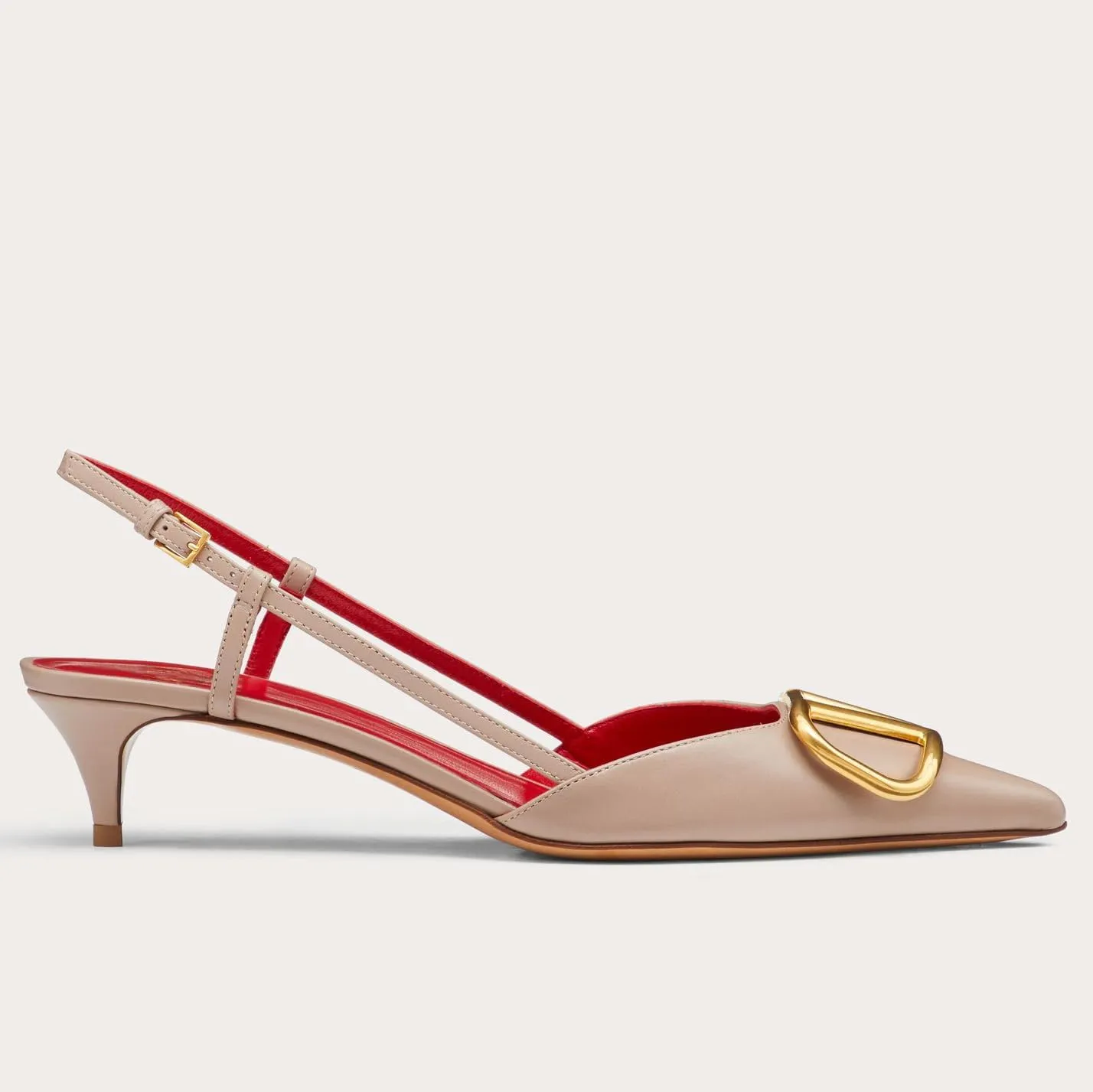 Slingback Kitten Heels for Women Patent Leather Pumps Pointed Toe Low Heeled Sandals Slip on Heels for Prom, Wedding, Party