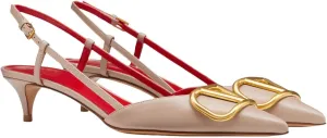 Slingback Kitten Heels for Women Patent Leather Pumps Pointed Toe Low Heeled Sandals Slip on Heels for Prom, Wedding, Party