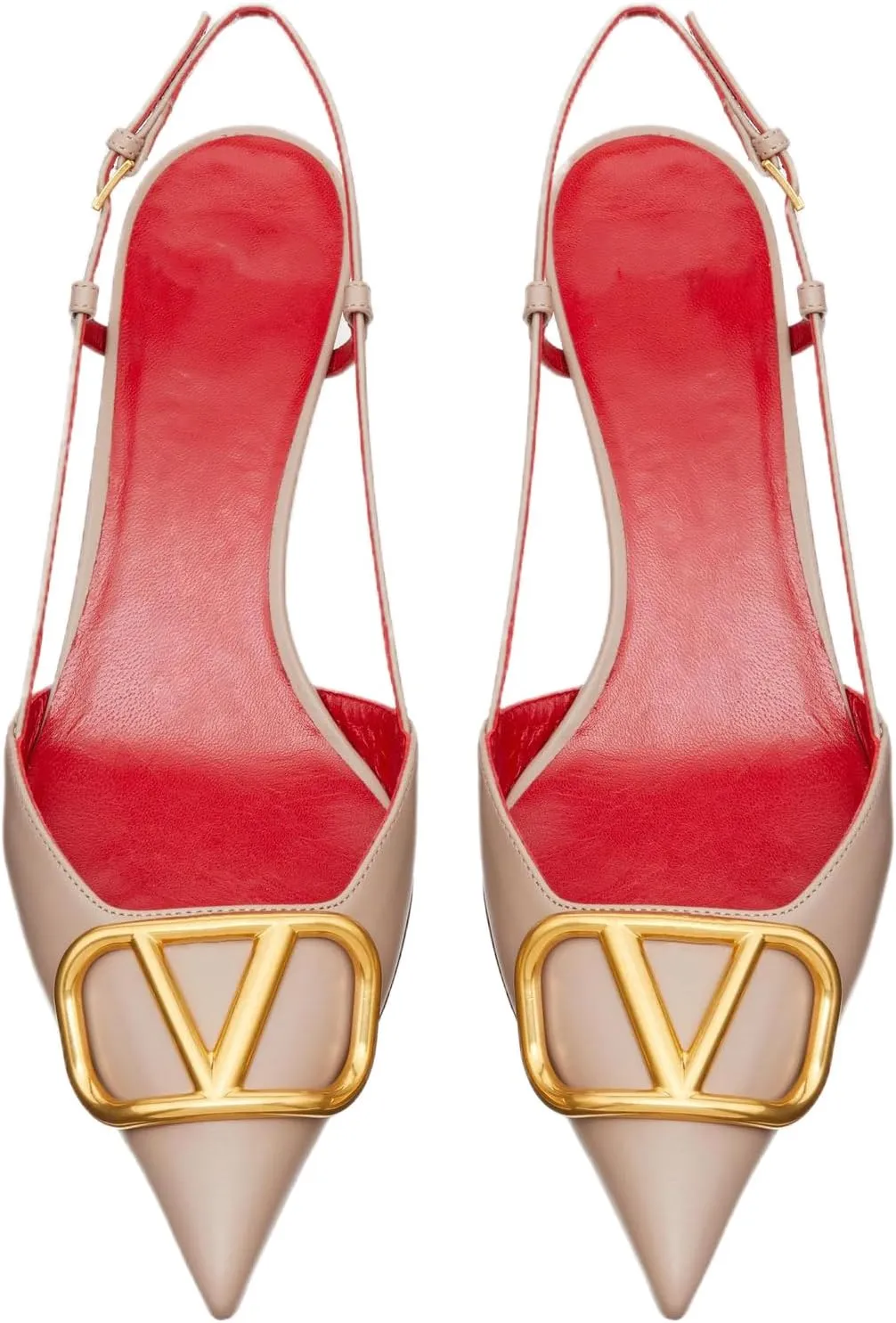 Slingback Kitten Heels for Women Patent Leather Pumps Pointed Toe Low Heeled Sandals Slip on Heels for Prom, Wedding, Party