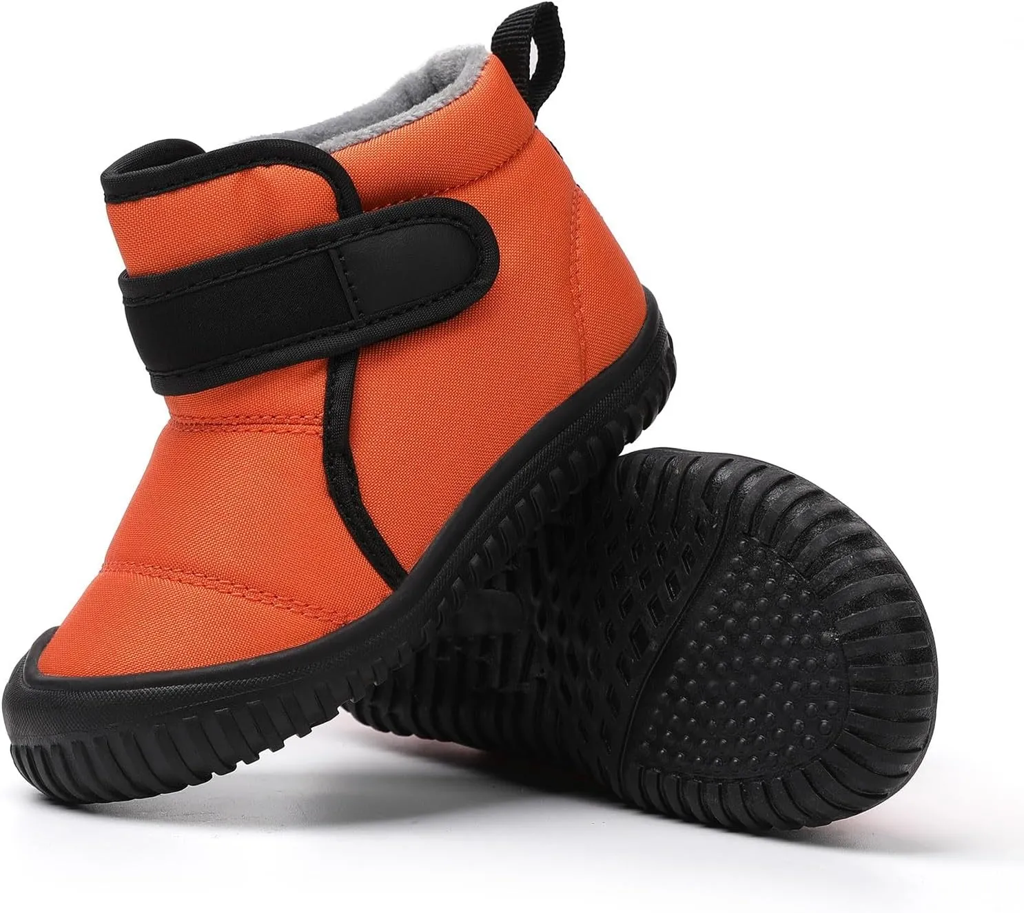 Snow Boots for Kids Insulated Snow Boot Boys Girls Ankle Booties Kids Boots Outdoor Winter Boots with Hook and Loop