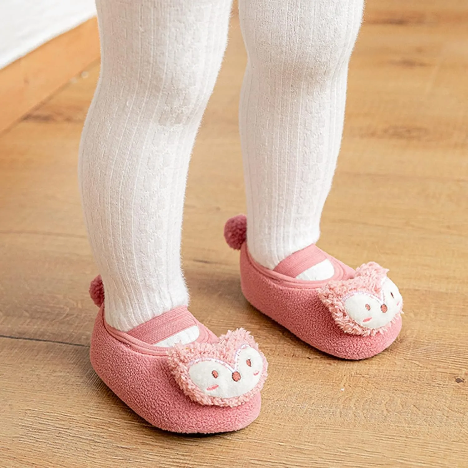 Sock Shoes Toddler Children Toddler Shoes Autumn and Winter Boys and Girls Floor Socks Non Slip Plush Black Shoes