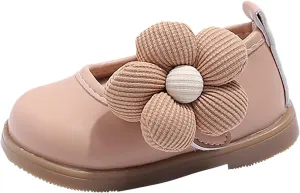 Toddler Baby Girls Dress Shoes Mary Jane Flats for Party School Wedding Ballet Shoes Flower Kids Dress Shoes Girls