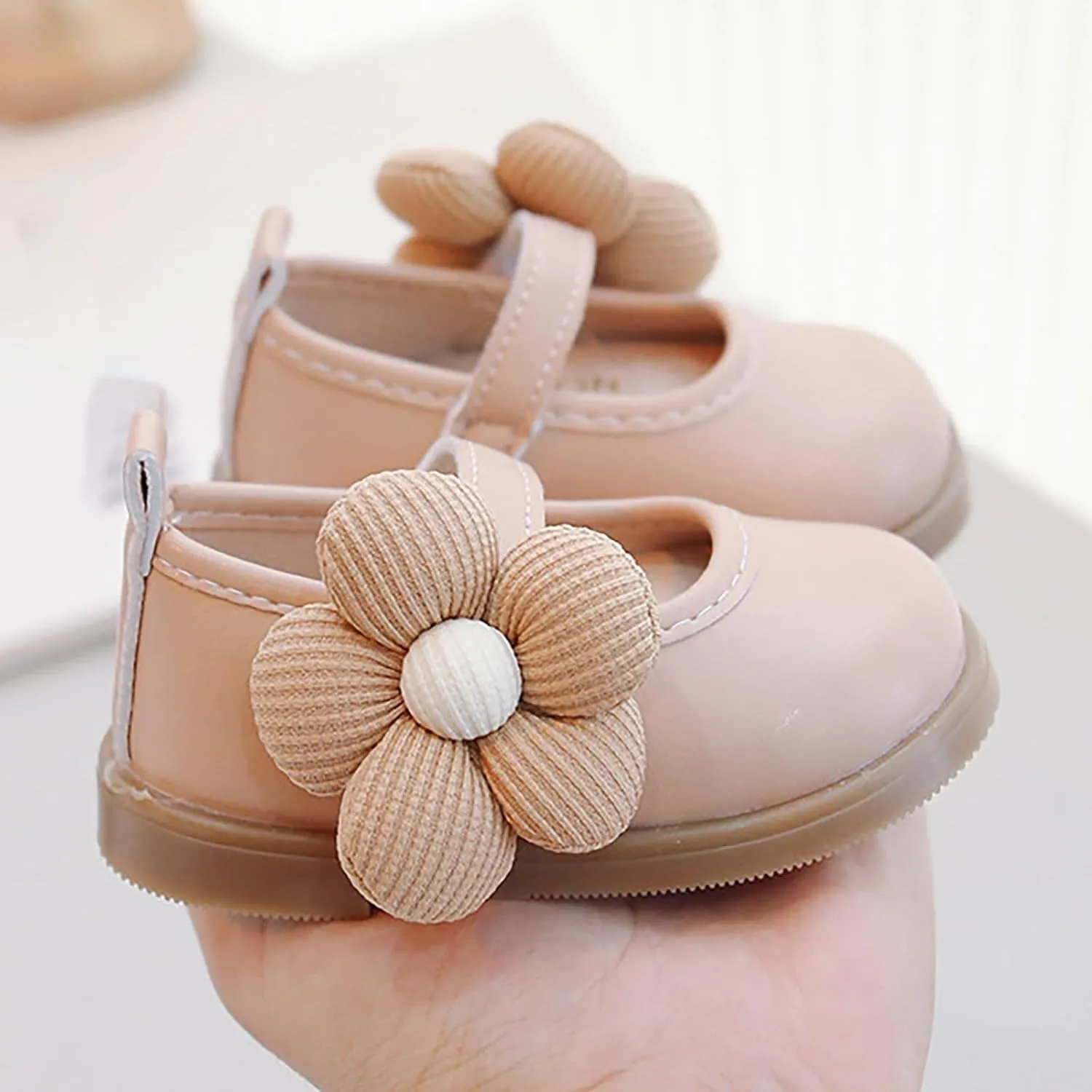 Toddler Baby Girls Dress Shoes Mary Jane Flats for Party School Wedding Ballet Shoes Flower Kids Dress Shoes Girls