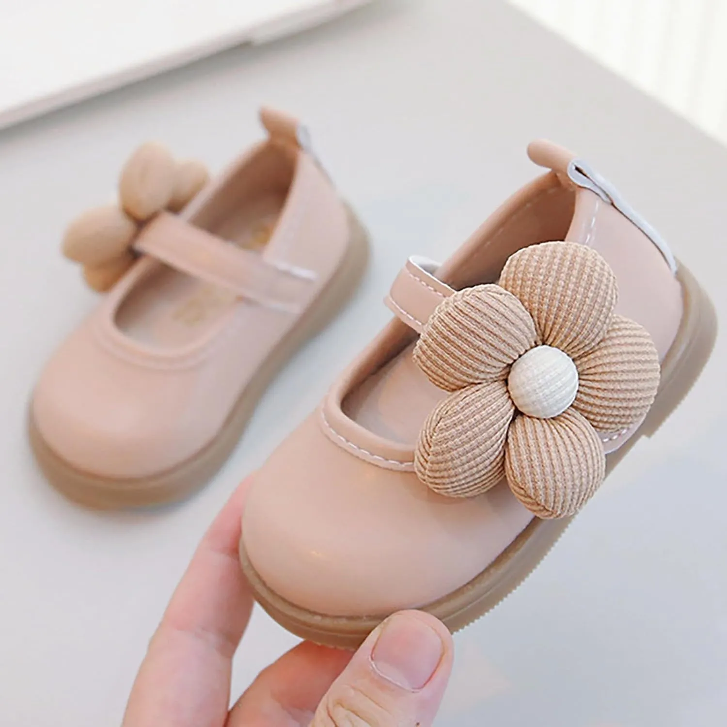 Toddler Baby Girls Dress Shoes Mary Jane Flats for Party School Wedding Ballet Shoes Flower Kids Dress Shoes Girls