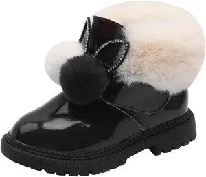 Toddler Boots Boots for Girls Kids Little Big Girls Boots Lace-Up/Zipper Outdoor Ankle Shoes Ankle Boots Toddler Winter boots
