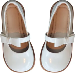 Toddler Girls Dress Shoes Little Girls Loafers School Uniform Mary Jane Flats for Girls Thick Non-Slip Sole Casual Shoe