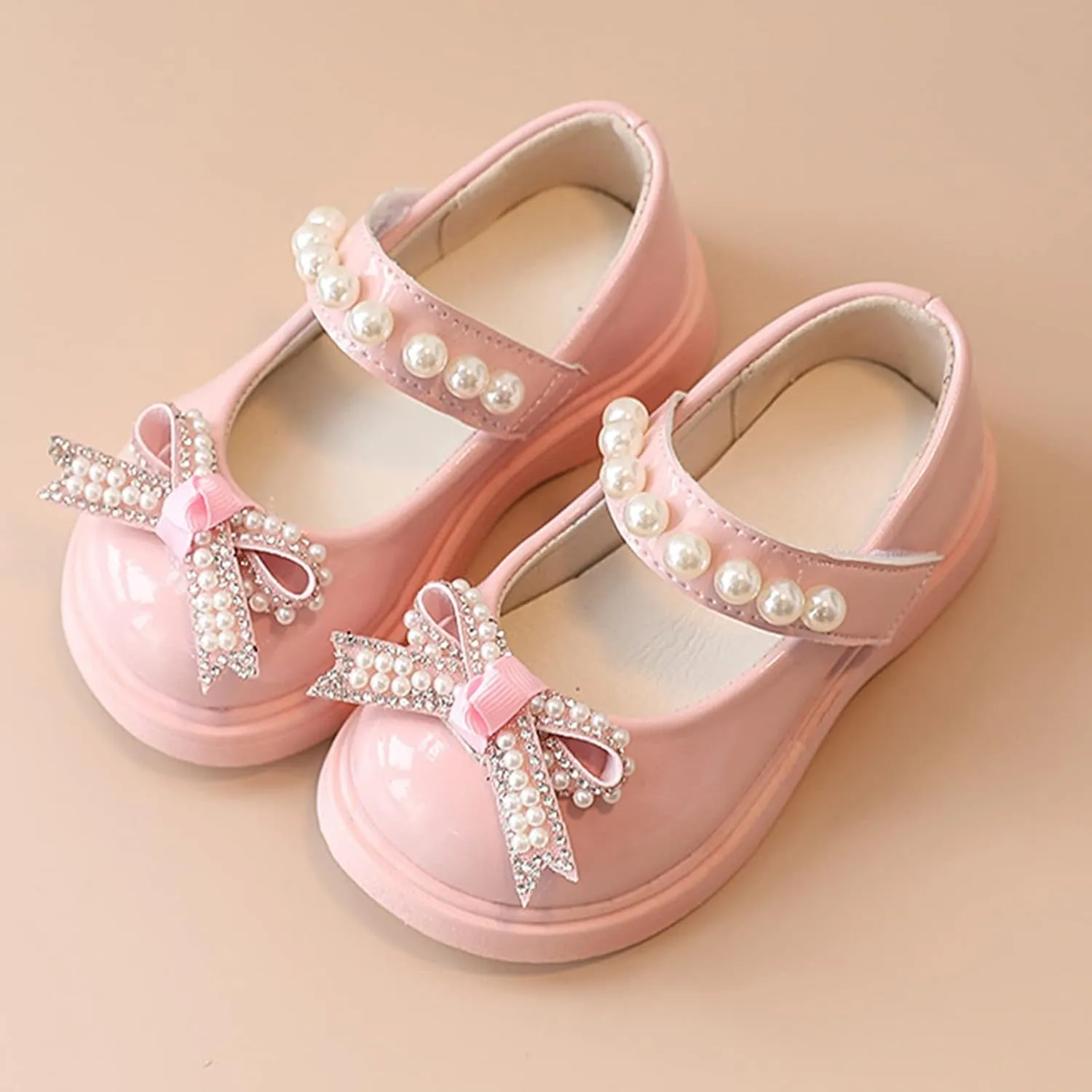 Toddler Girls Platform Mary Jane Shoes Bow Girls Dress Shoes Little Girl School Uniform Oxford Shoes for Kids Flats