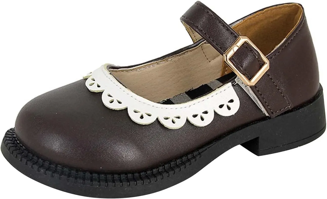 Toddler Little Child Girl's Leather Shoes Baby Soft Soled Princess Shoes Little Girl Casual Newborn Spring Outfit Girl