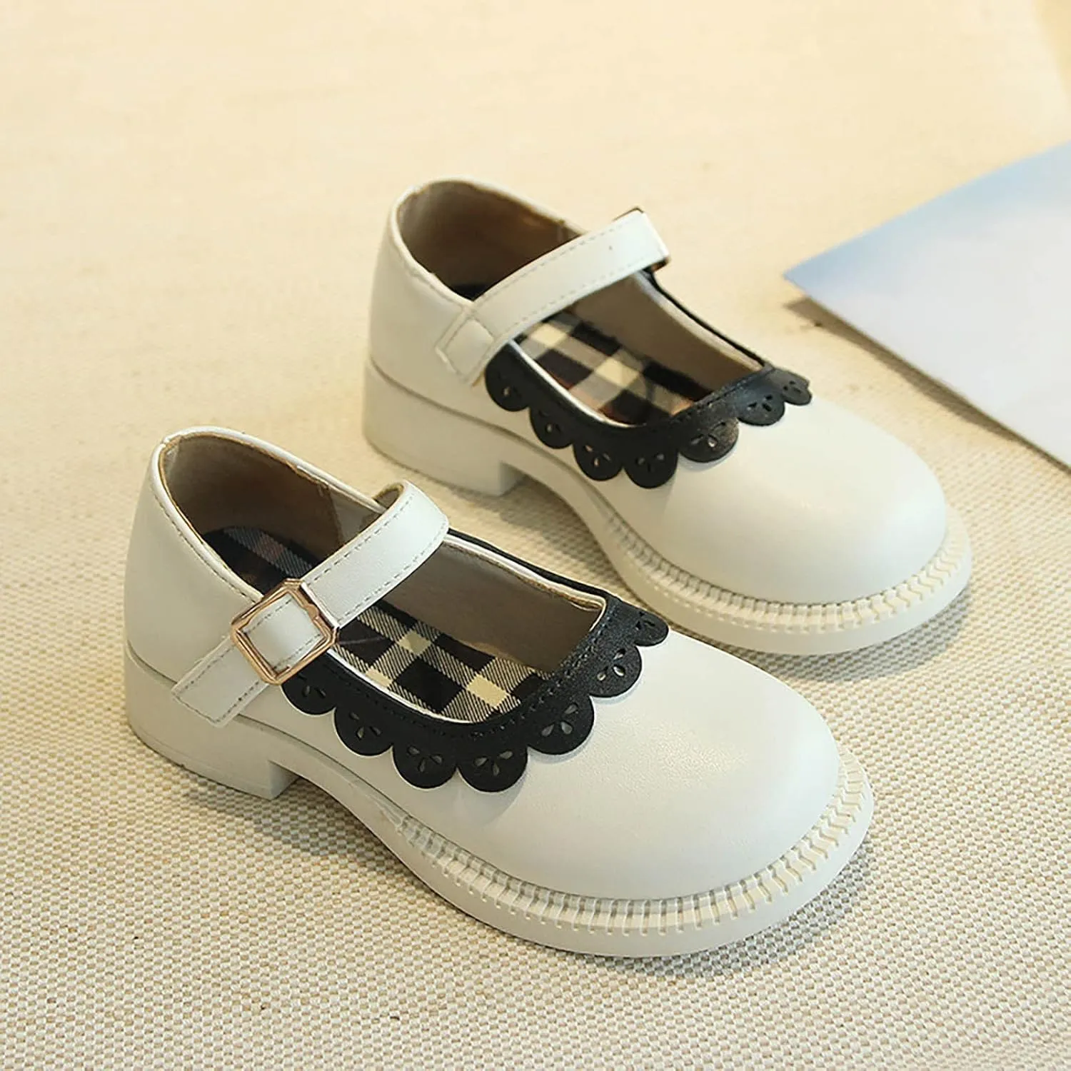 Toddler Little Child Girl's Leather Shoes Baby Soft Soled Princess Shoes Little Girl Casual Newborn Spring Outfit Girl