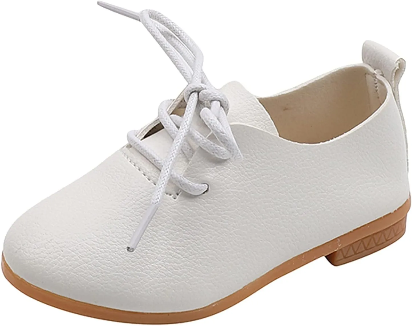 Toddler Little Girls Boys British Style Lace-Up Saddle Shoes Casual xfords Baptism School niform Loafer Shoes