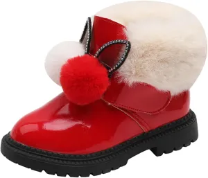 Toddler Winter Boots Boots for Girls Kids Little Big Girls Boots Lace-Up/Zipper Outdoor Ankle Shoes Ankle Boots Toddler Winter boots