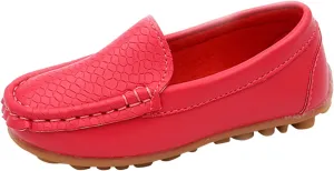 Toddlers Boys Baby Girls Loafers Casual Slip-On Moccasin Boat Dress Shoes Casual Shoes Formal Shoes Leather Flats