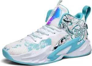 Unisex Basketball Shoes are Lightweight Breathable Anti Slip Wear-Resistant Sports Training Boots
