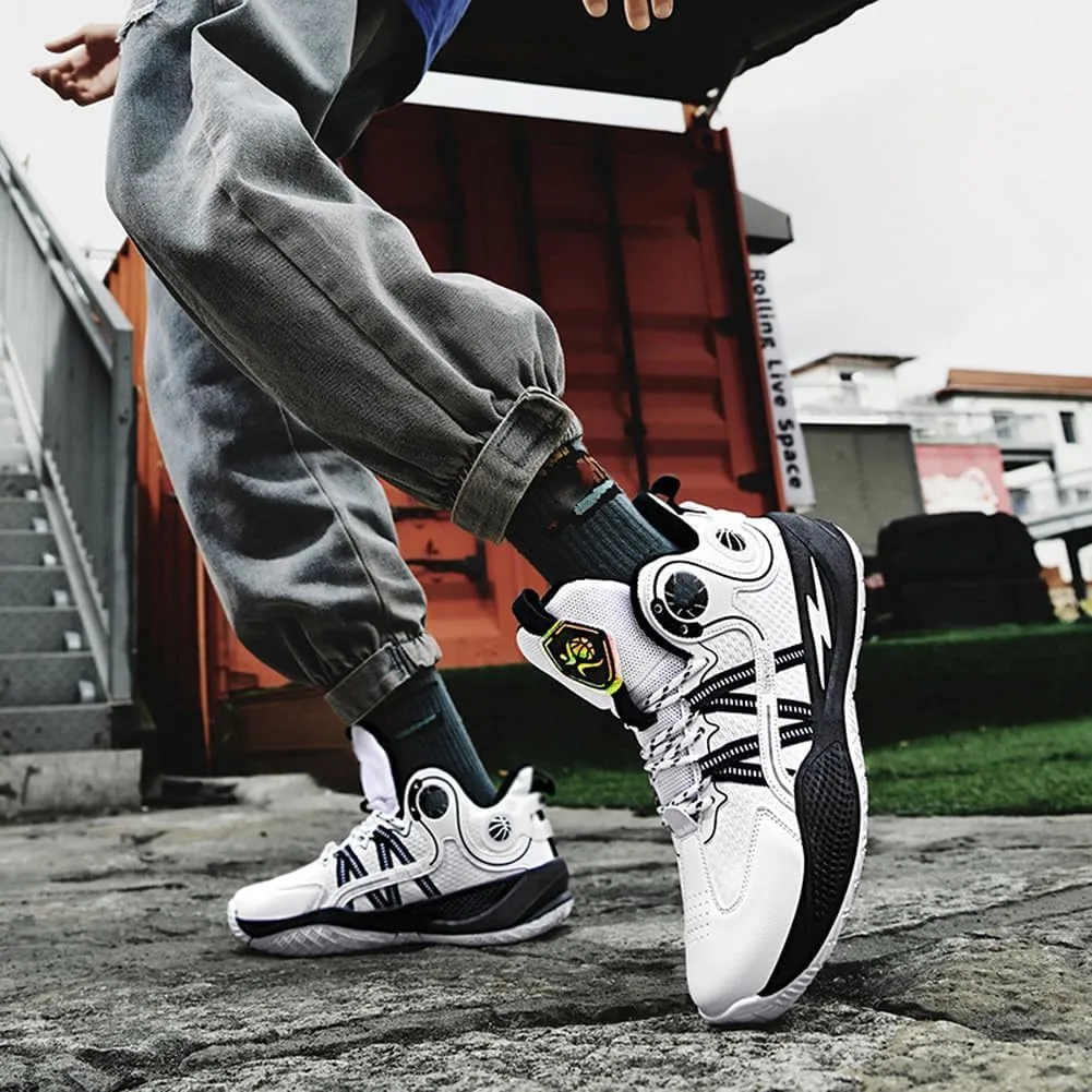 Unisex Basketball Shoes Breathable Anti Slip and Shock Absorption Training Sneakers for Youth