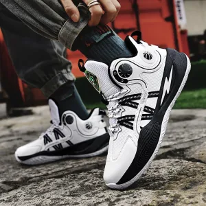 Unisex Basketball Shoes Breathable Anti Slip and Shock Absorption Training Sneakers for Youth