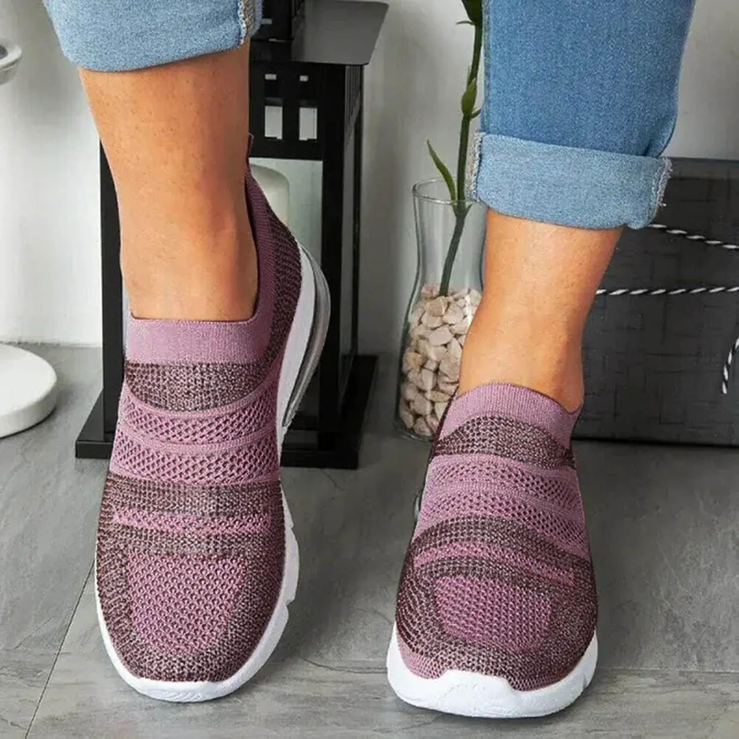 Wedge Sneakers for Women Dressy Size 10 Walking Shoes Women Slip On Dressy Womens Slip On Sneakers 8.5 Womens High Top Sneakers Black Pull On Sneakers Womens