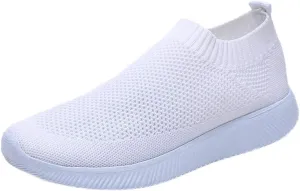 White Sneakers for Women Volleyball Shoes Women's Loafer Flat Slip on Non Slip Low Top Casual Black Loafers Women Wide with Women's Sneakers in White in Wide Width