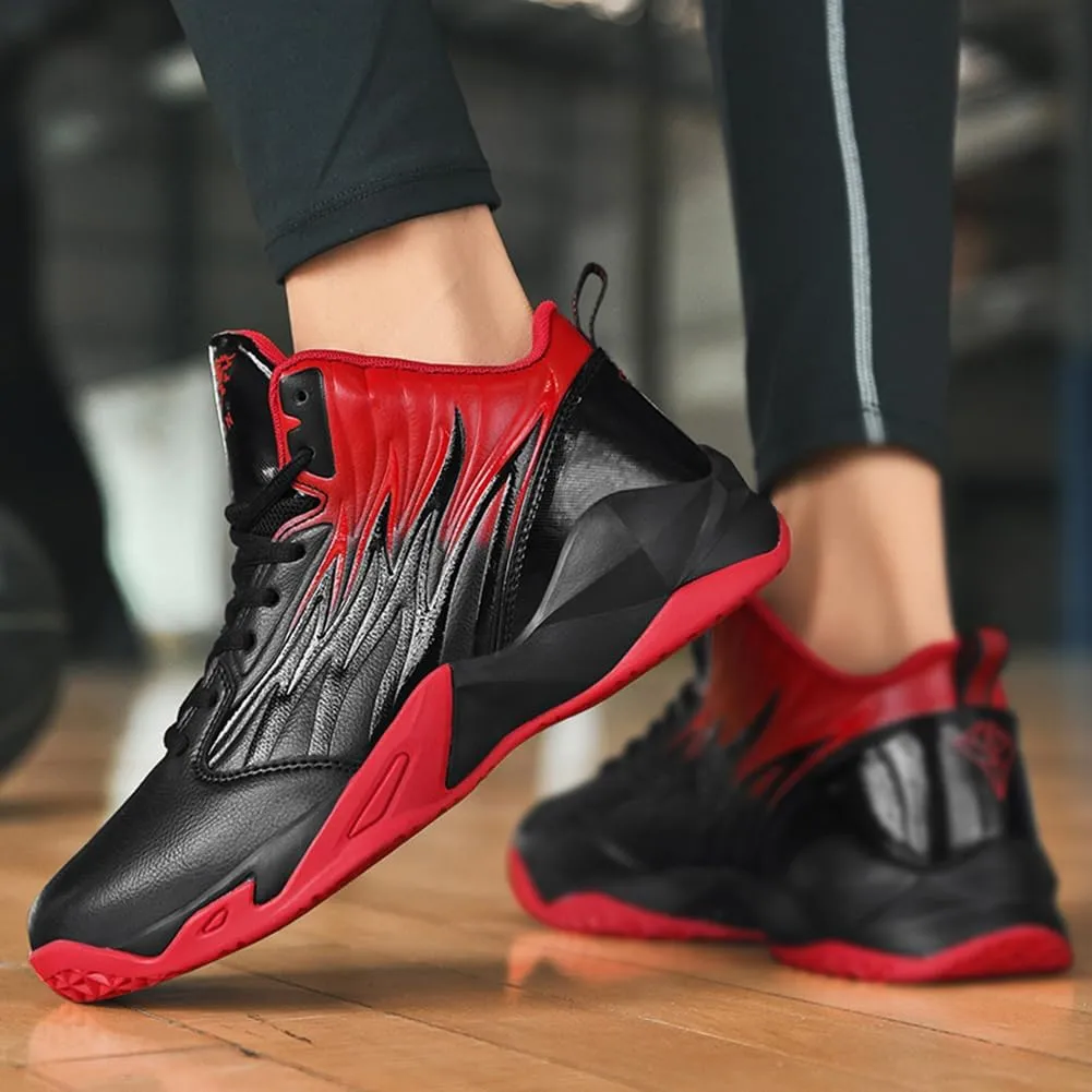WILTENA Fashion Men's Anti Slip Basketball Shoes Boy's Athletic Running Tennis Casual Youth Sneakers