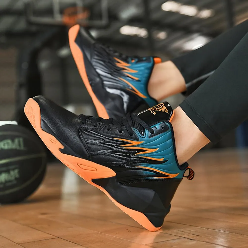 WILTENA Fashion Men's Anti Slip Basketball Shoes Boy's Athletic Running Tennis Casual Youth Sneakers