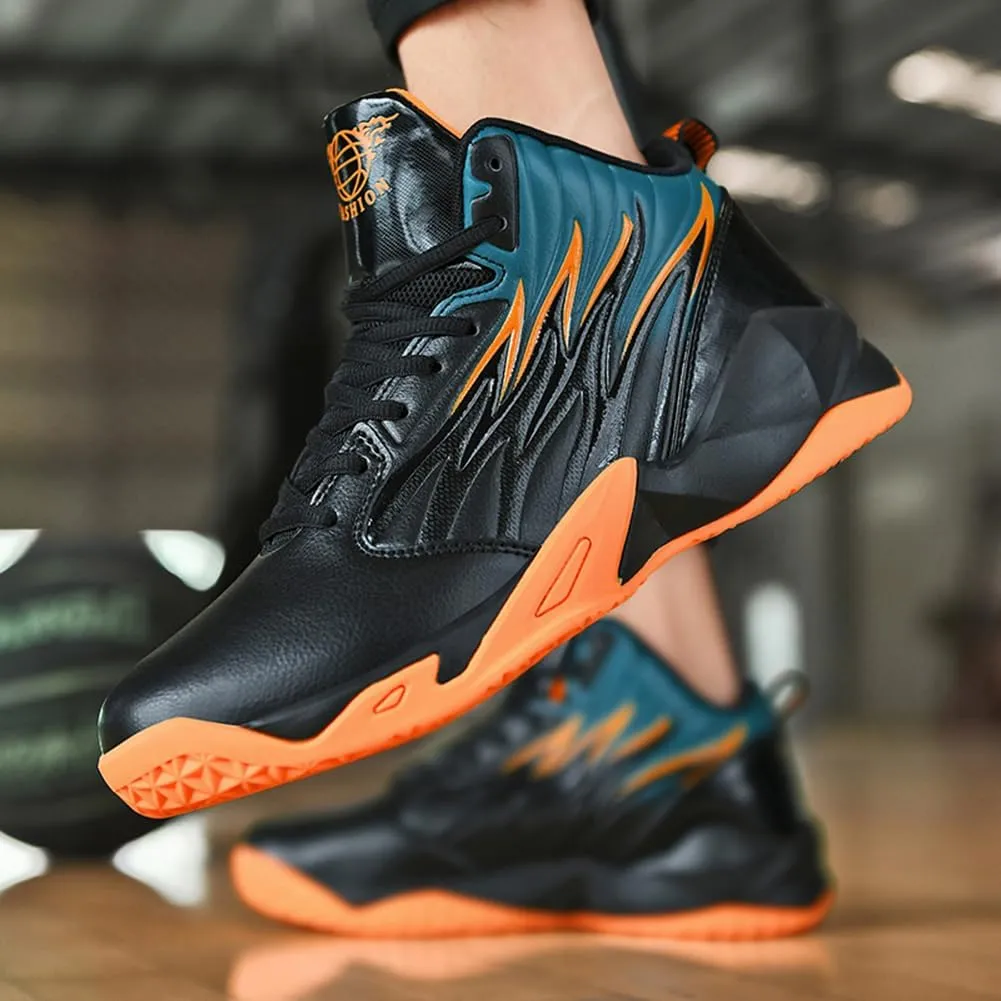 WILTENA Fashion Men's Anti Slip Basketball Shoes Boy's Athletic Running Tennis Casual Youth Sneakers