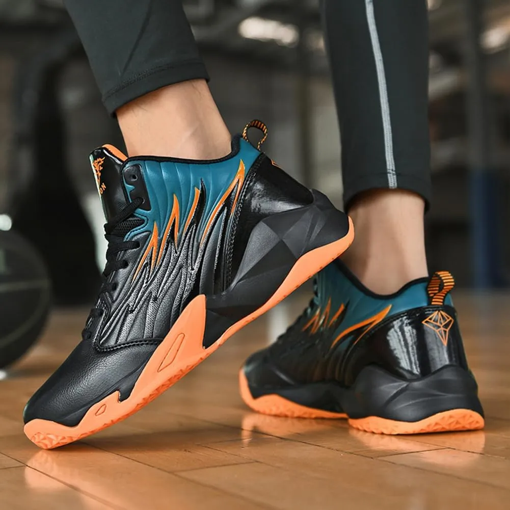 WILTENA Fashion Men's Anti Slip Basketball Shoes Boy's Athletic Running Tennis Casual Youth Sneakers