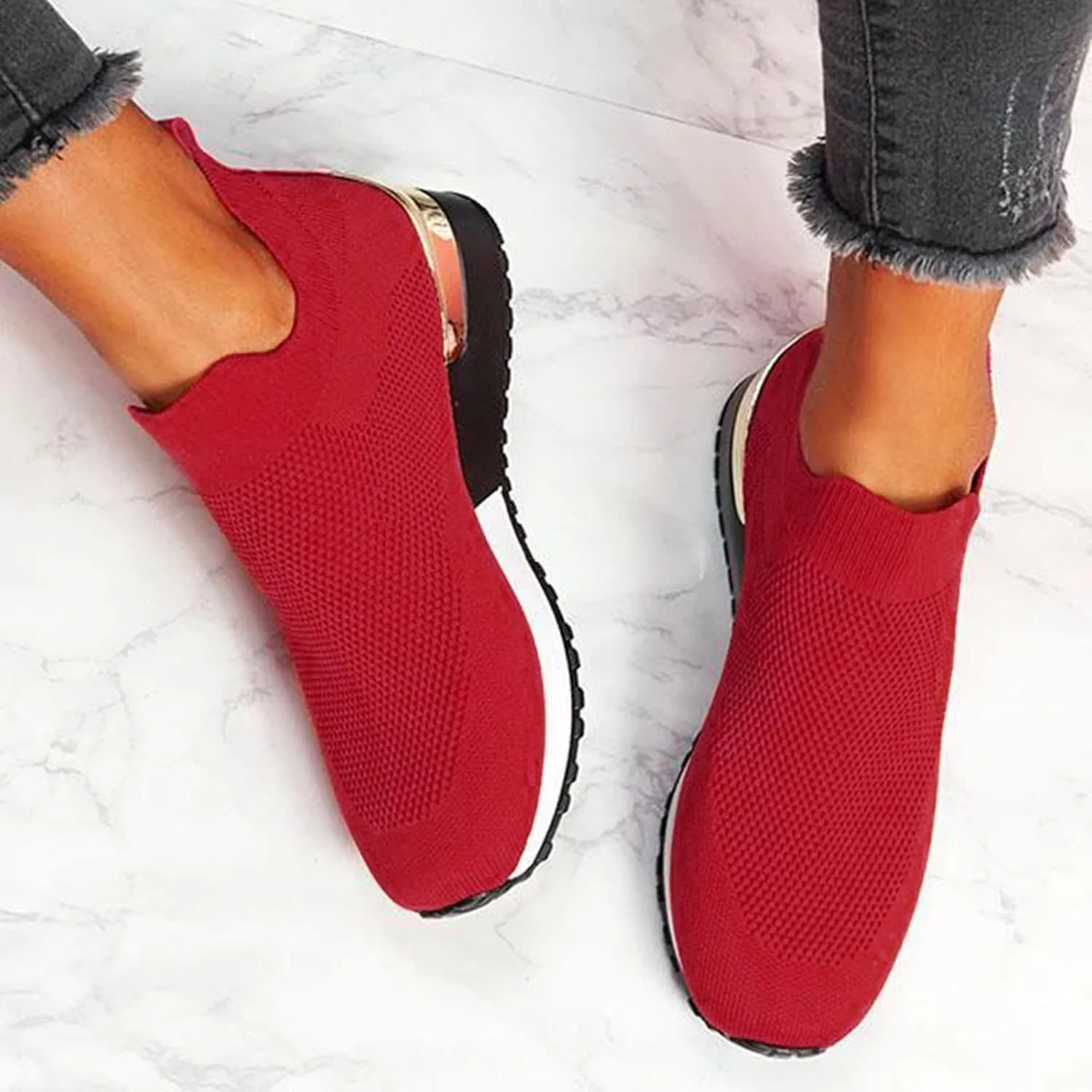 Women Sneakers Size 10 Slip On Sneakers Non Slip Work Shoes for Women Black Tennis Shoes for Women Work Non Slip Womens Tennis Shoes 7.5 Lace Up Comfy Shoes for Women Dressy